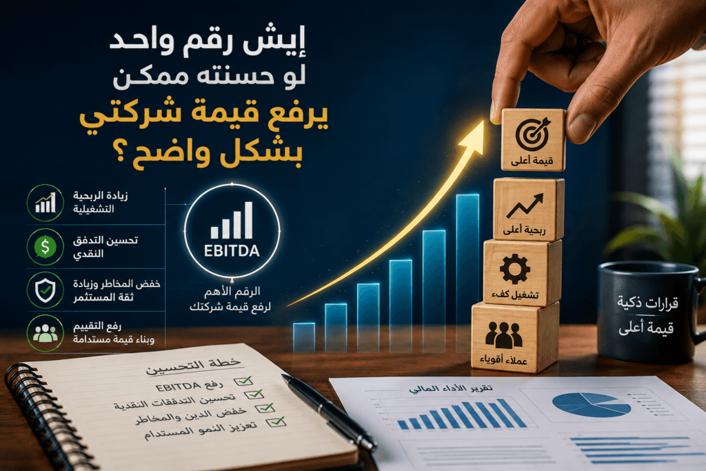 تحسين EBITDA لرفع قيمة الشركة وزيادة الربحية والتدفقات النقدية قبل تقييم الشركات