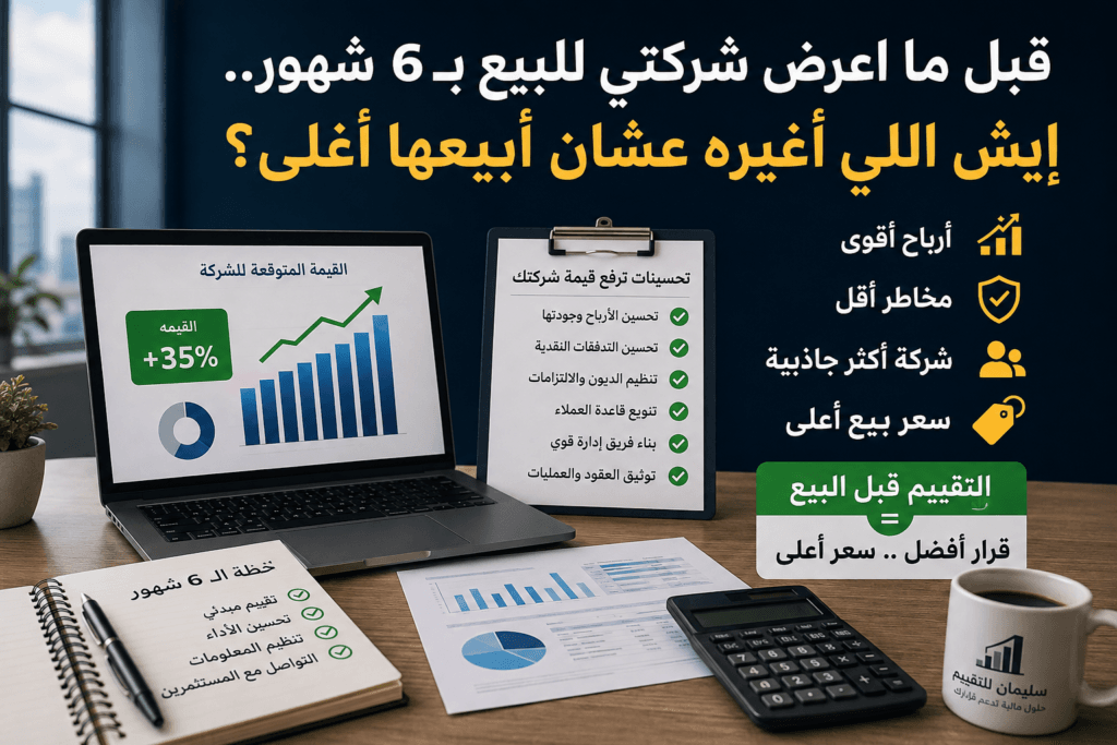 تقييم شركات قبل البيع