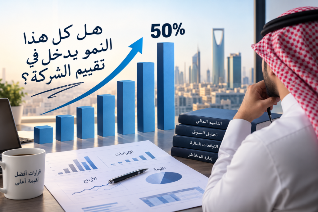 تقييم الشركة مع نمو 50% سنويا في السعودية