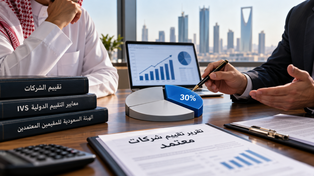 تقييم شركات معتمد عند بيع حصة من الشركة